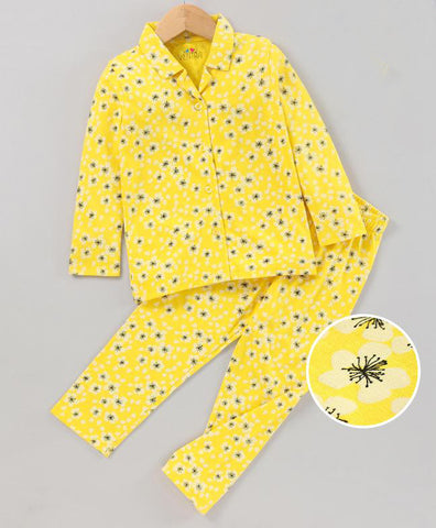 Ventra Girls Yellow Nightwear