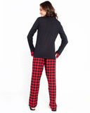 Ventra Women Red Checks Nightwear
