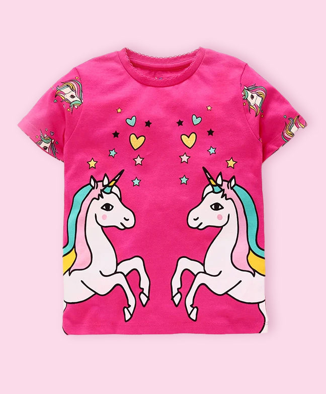 Ventra Girls Unicorn Pink Nightwear