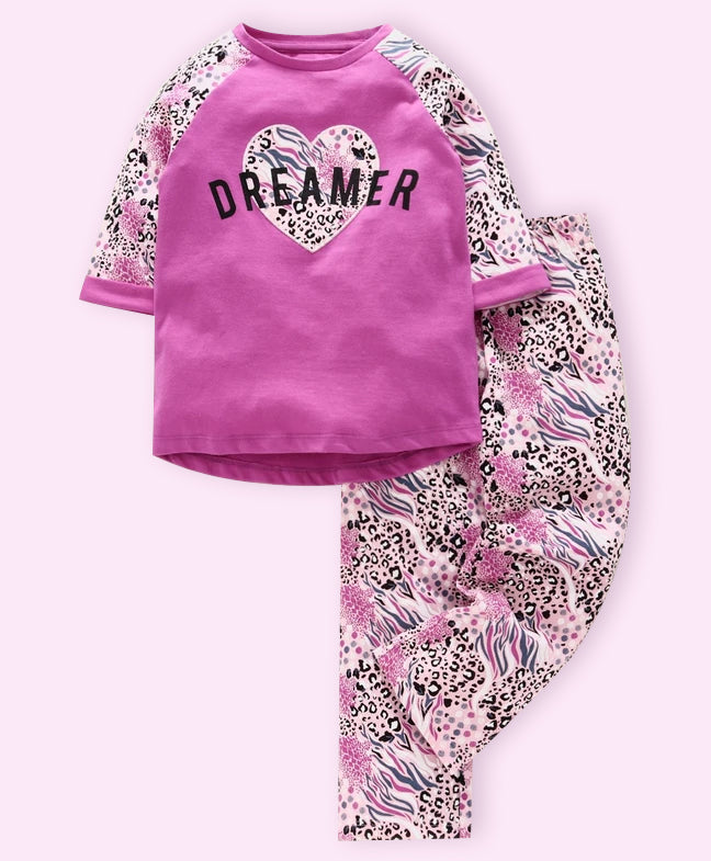 Ventra Girls Half Sleeves Dreamer  Nightwear