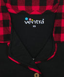 Ventra Ladies Red Checks Shorts Set