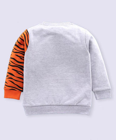 Ventra Tiger Sleeves Grey Sweatshirt
