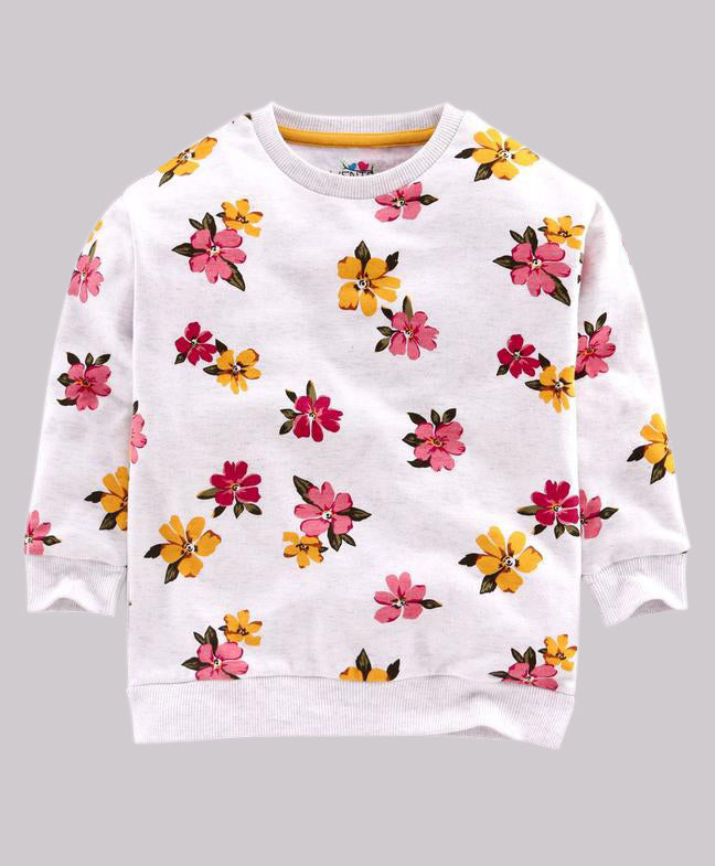 Ventra Girls Flower Sweatshirt