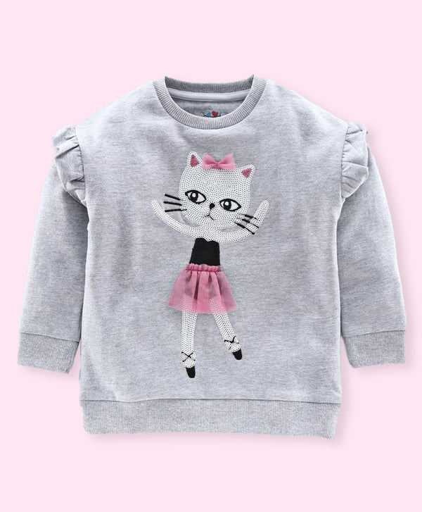 Ventra Girls Ballerina Sweatshirt Grey