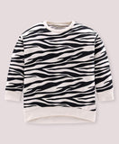 Ventra Boys Zebra Print Sweatshirt