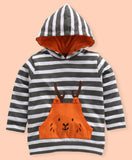 Ventra Striped Orange Hoodie