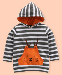 Ventra Striped Orange Hoodie