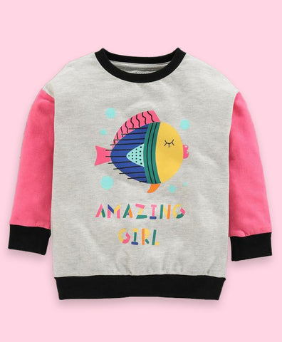 Ventra Girls Amazing Fish Sweatshirt