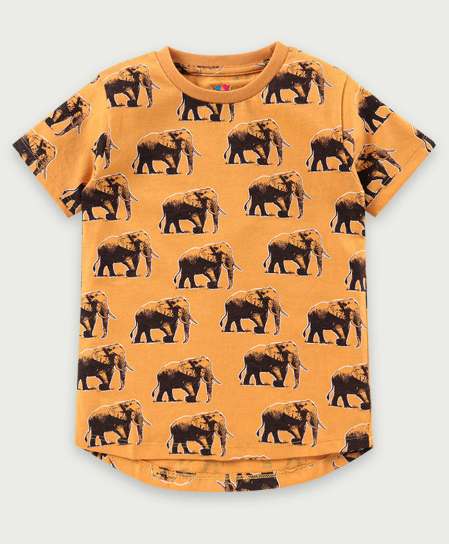 Ventra Elephant & Spray Blue T-shirt Combo (2 Pcs)